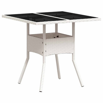 Set da Pranzo per Giardino 3 pcs Grigio chiaro polyrattan | homemem39