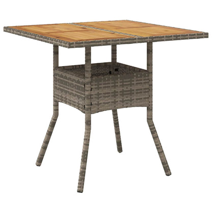Set da Pranzo per Giardino 5 pcs Grigio polyrattan | homemem39