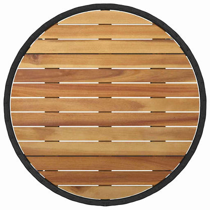 Set da Pranzo per Giardino 3 pcs Nero polyrattan | homemem39