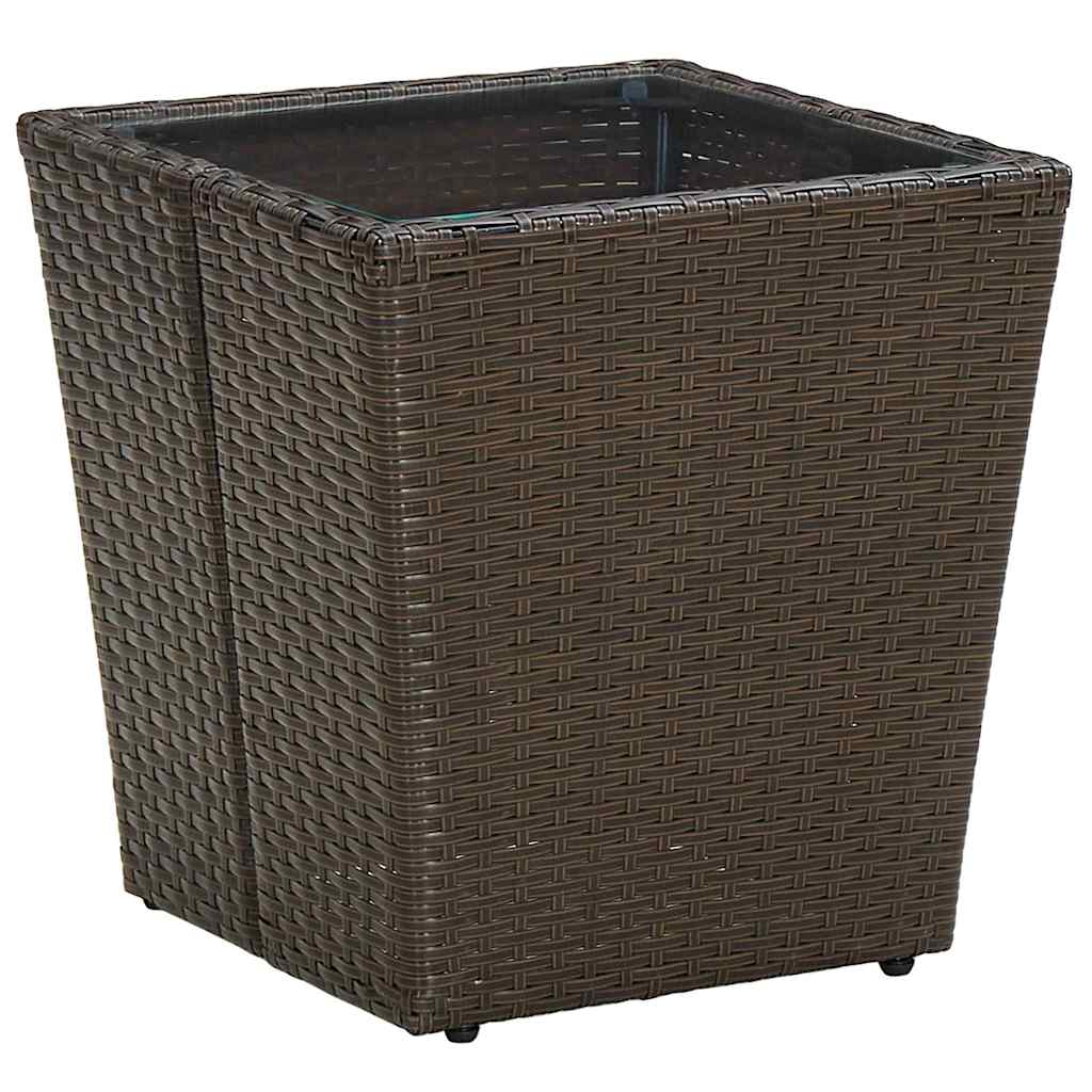 Set Bistro da Giardino 3 pcs Marrone polyrattan | homemem39