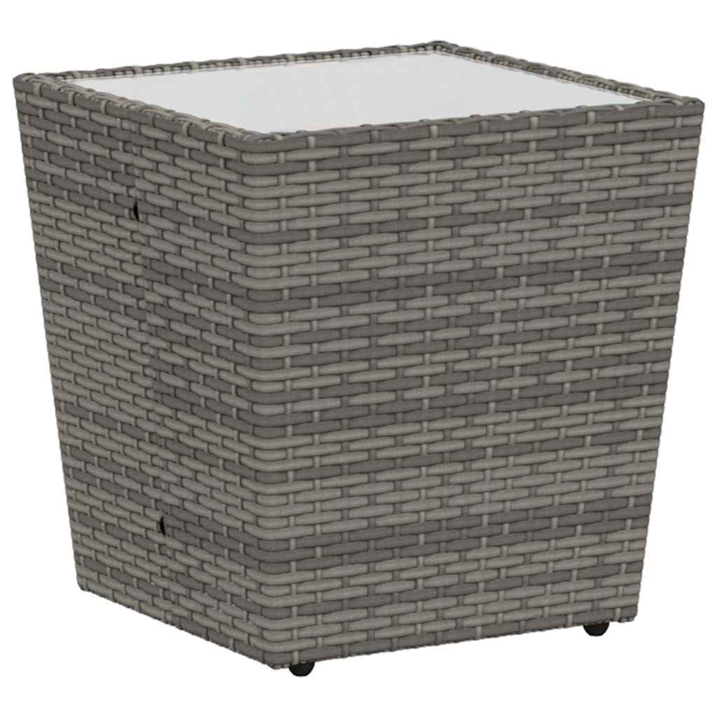 Set Bistro da Giardino 3 pcs Grigio polyrattan | homemem39