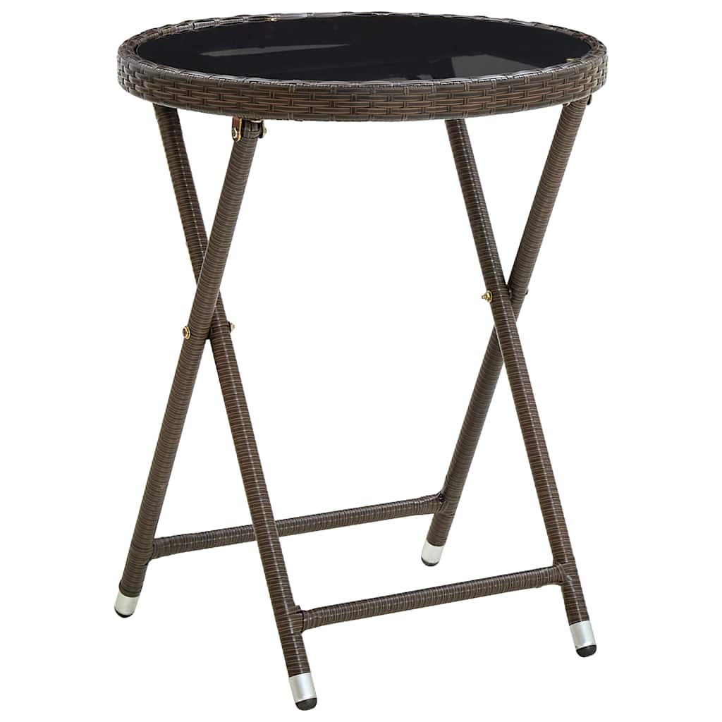 Set Bistro da Giardino 3 pcs Marrone polyrattan | homemem39