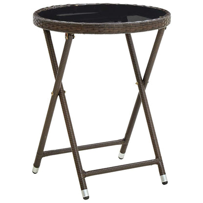 Set Bistro da Giardino 3 pcs Marrone polyrattan | homemem39