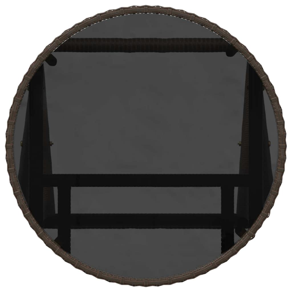 Set Bistro da Giardino 3 pcs Marrone polyrattan | homemem39