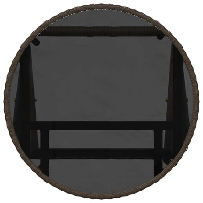 Set Bistro da Giardino 3 pcs Marrone polyrattan | homemem39