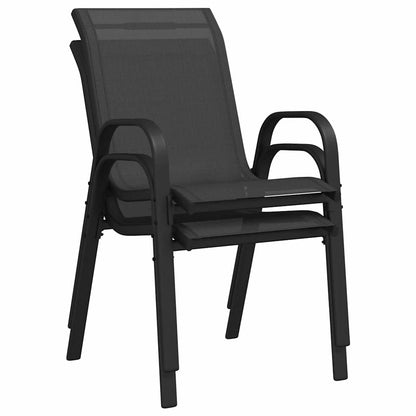 Set Bistro da Giardino 3 pcs Nero Acciaio | homemem39