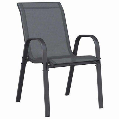 Set Bistro da Giardino 3 pcs Grigio Acciaio - homemem39