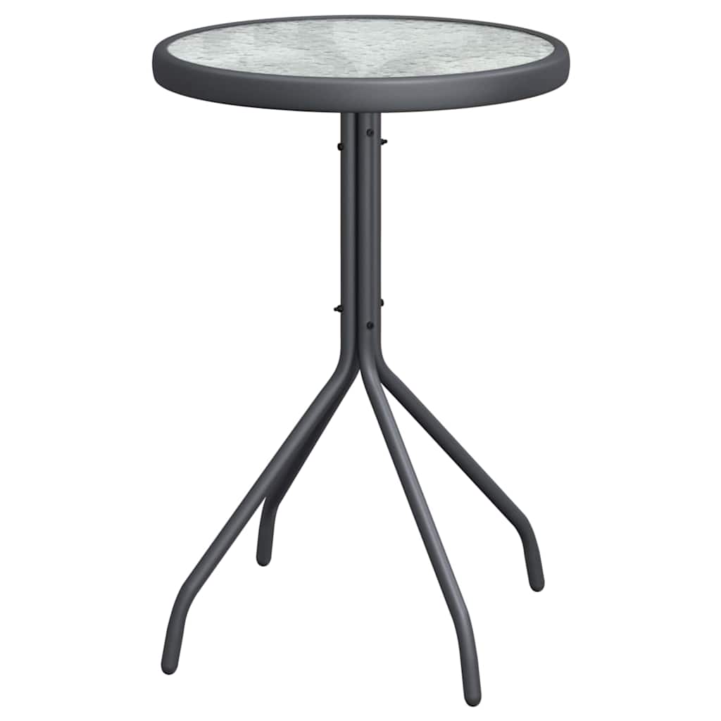 Set Bistro da Giardino 3 pcs Grigio Acciaio - homemem39