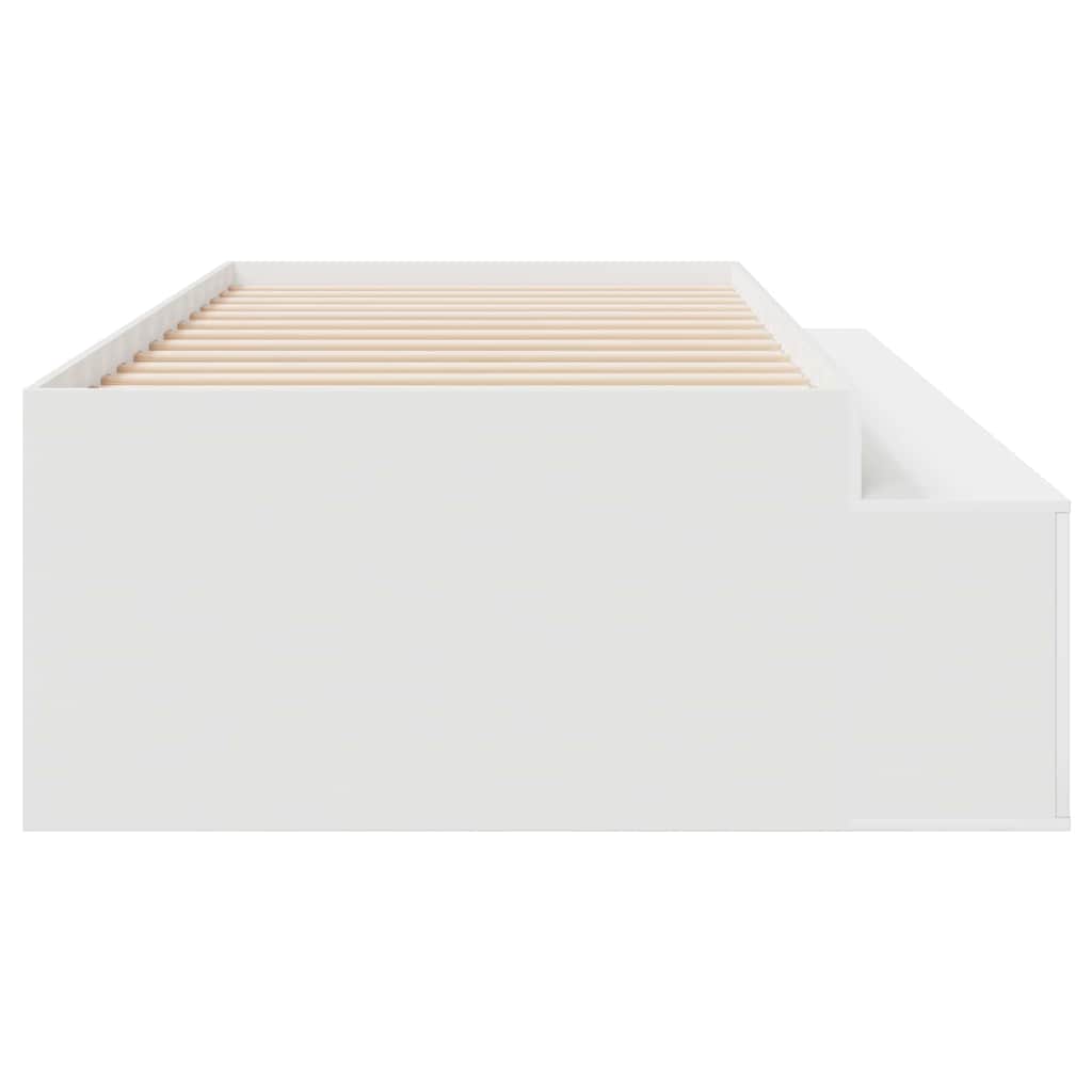 Struttura del letto Bianco 100 x 200 cm Legno multistrato | homemem39