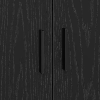 Struttura del letto Rovere Nero 100 x 200 cm Legno multistrato