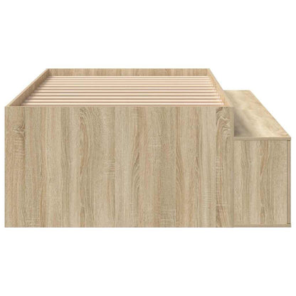 Struttura del letto Rovere Sonoma 90 x 200 cm Legno multistrato | homemem39