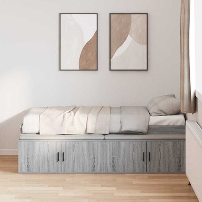 Struttura del letto Grigio Sonoma 90 x 200 cm Legno multistrato | homemem39