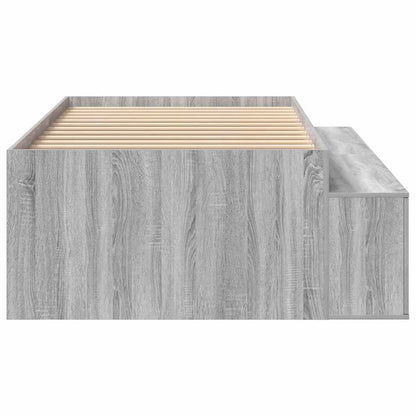 Struttura del letto Grigio Sonoma 90 x 200 cm Legno multistrato | homemem39