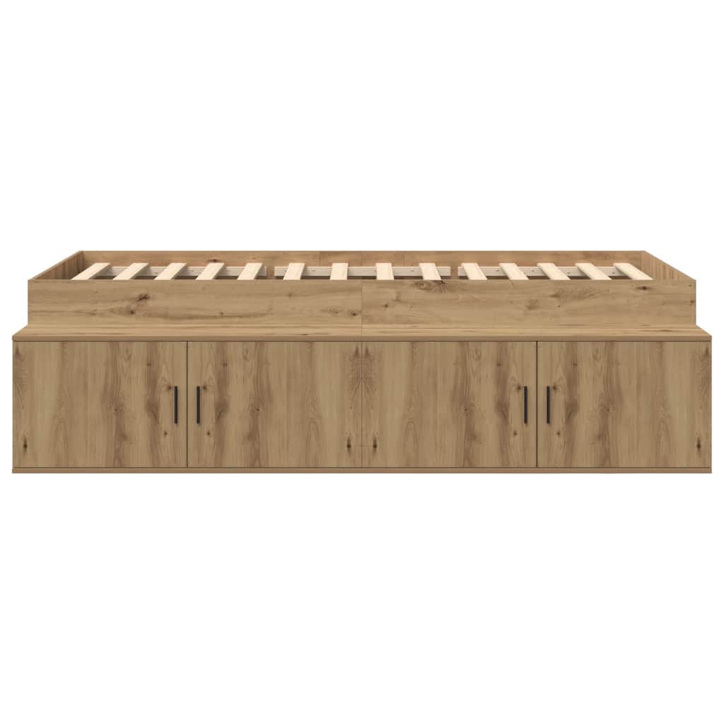 Struttura del letto con cassetto Rovere artigianale 90 x 200 cm | homemem39