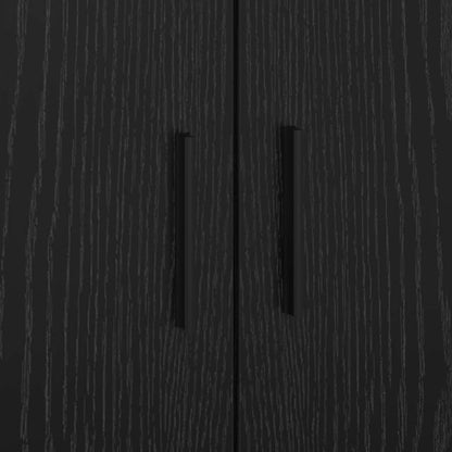 Struttura del letto Rovere Nero 80 x 200 cm Legno multistrato