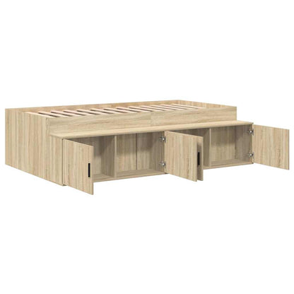 Struttura del letto Rovere Sonoma 80 x 200 cm Legno multistrato | homemem39