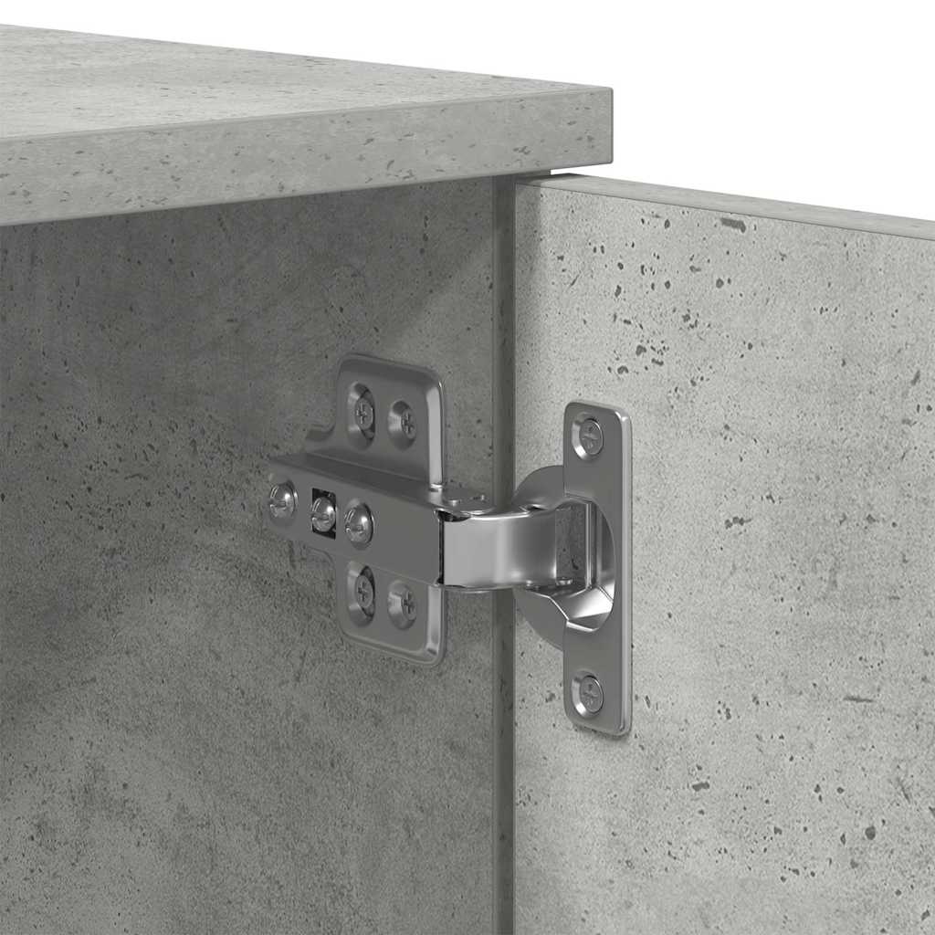 Struttura letto con contenitore Grigio cemento 80 x 200 cm