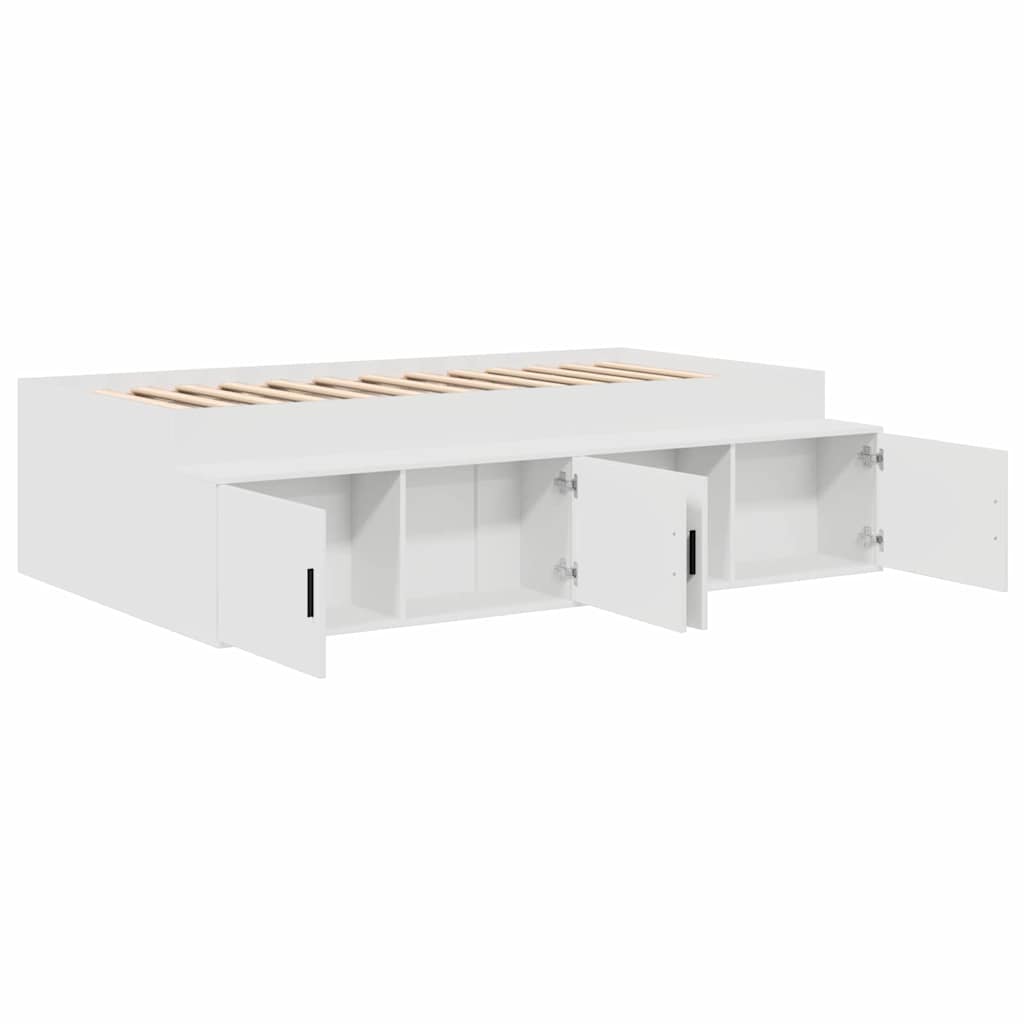 Struttura del letto Bianco 90 x 190 cm Legno multistrato | homemem39