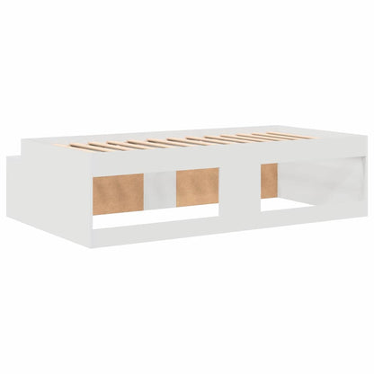 Struttura del letto Bianco 90 x 190 cm Legno multistrato | homemem39