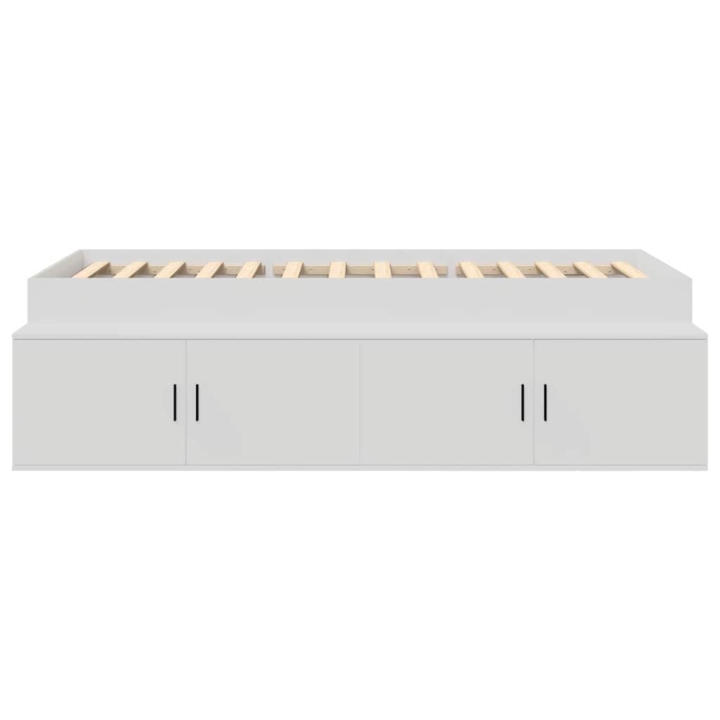 Struttura del letto Bianco 90 x 190 cm Legno multistrato | homemem39