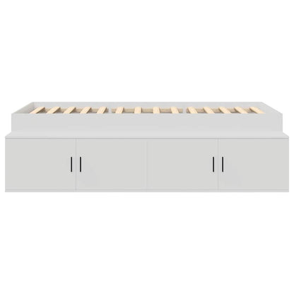 Struttura del letto Bianco 90 x 190 cm Legno multistrato | homemem39