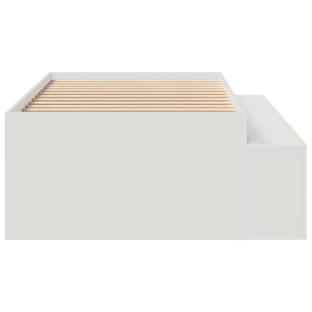 Struttura del letto Bianco 90 x 190 cm Legno multistrato | homemem39