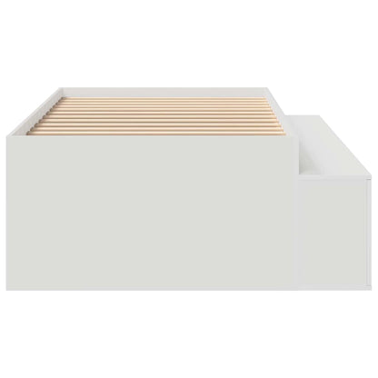 Struttura del letto Bianco 90 x 190 cm Legno multistrato | homemem39