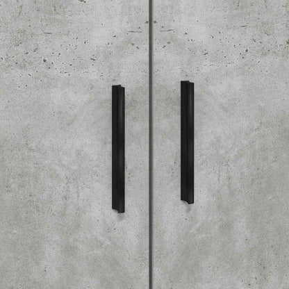 Struttura del letto con cassetto Grigio cemento 90 x 190 cm