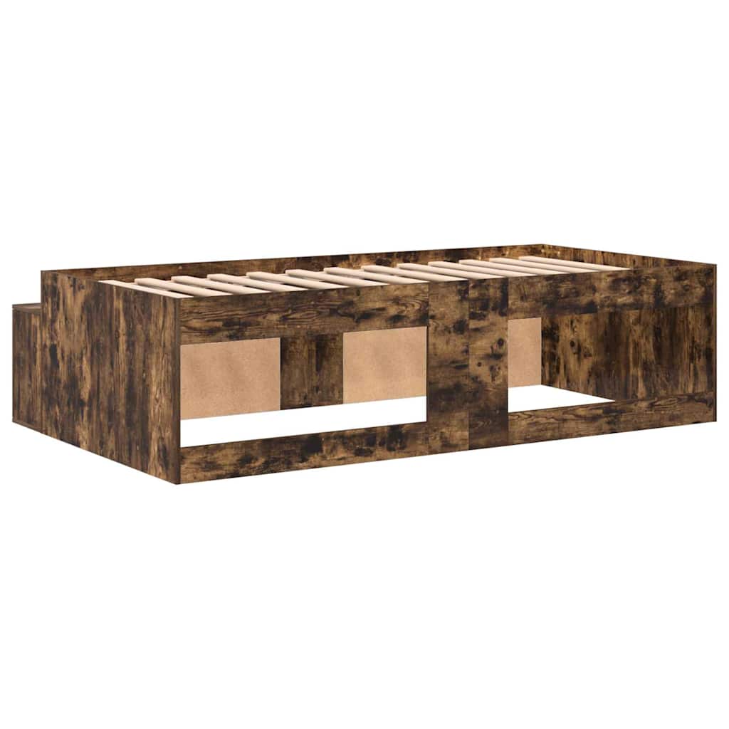 Struttura del letto Rovere fumé 70 x 190 cm Legno multistrato | homemem39