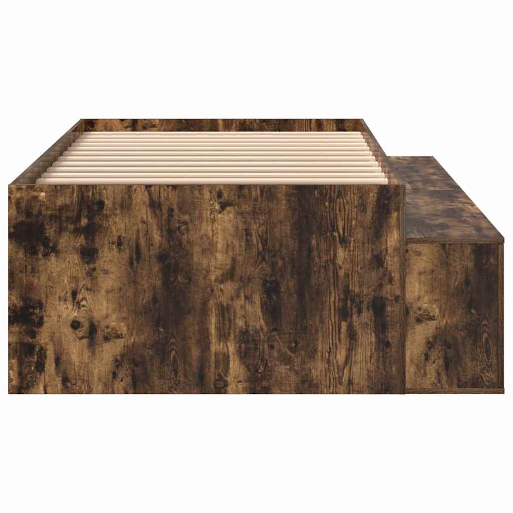 Struttura del letto Rovere fumé 70 x 190 cm Legno multistrato | homemem39