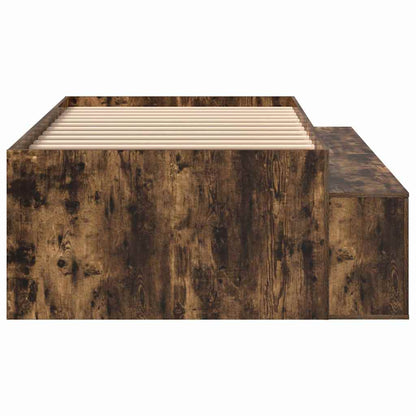 Struttura del letto Rovere fumé 70 x 190 cm Legno multistrato | homemem39