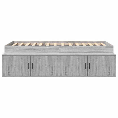 Struttura del letto Grigio Sonoma 70 x 190 cm Legno multistrato