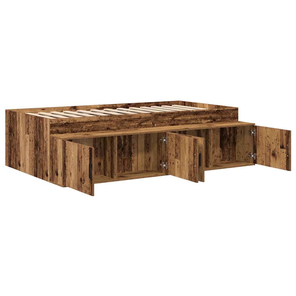 Struttura del letto Legno vecchio 70 x 190 cm Legno multistrato | homemem39