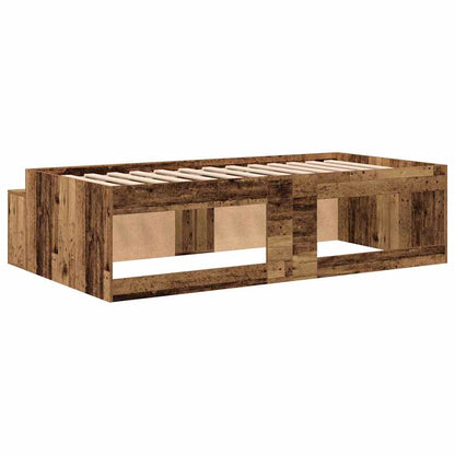 Struttura del letto Legno vecchio 70 x 190 cm Legno multistrato | homemem39