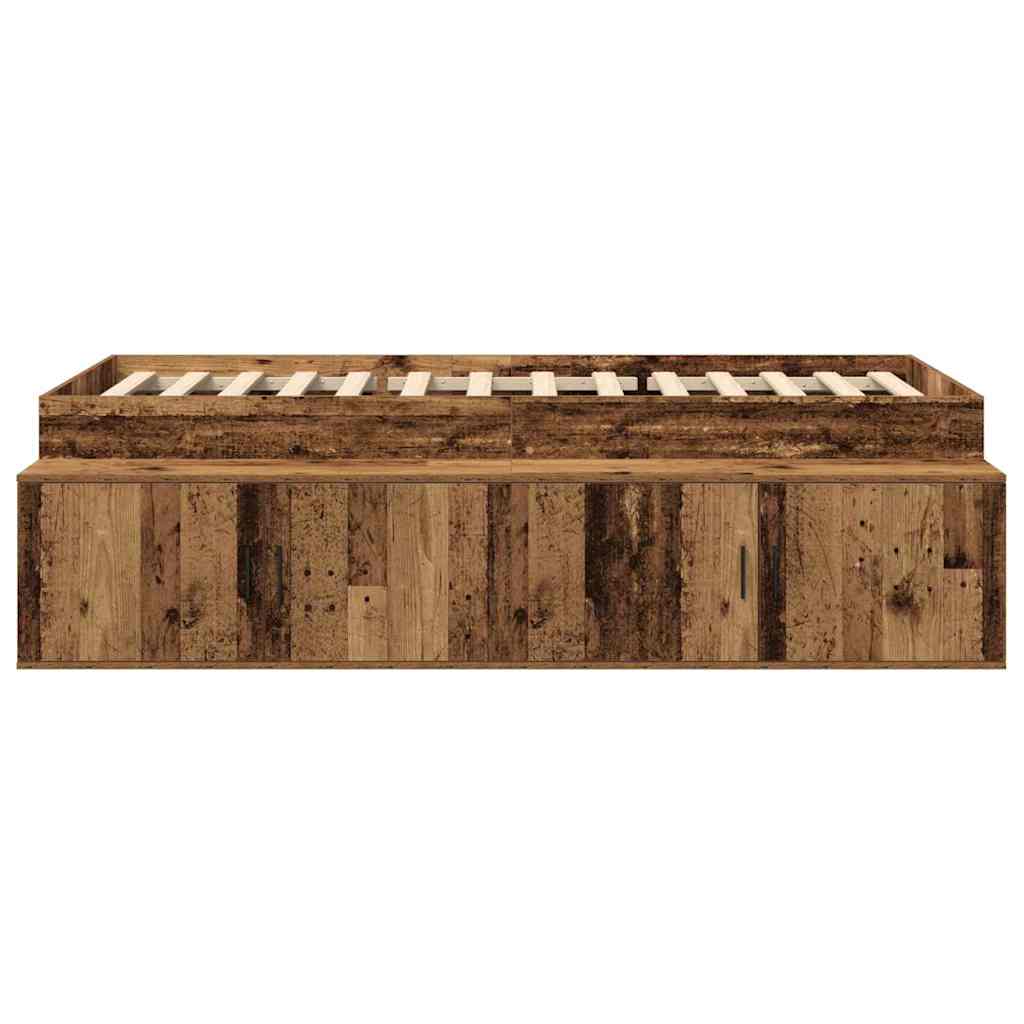 Struttura del letto Legno vecchio 70 x 190 cm Legno multistrato | homemem39