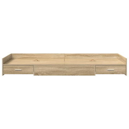 Struttura del letto con testiera Rovere Sonoma 98.5 x 200 cm | homemem39