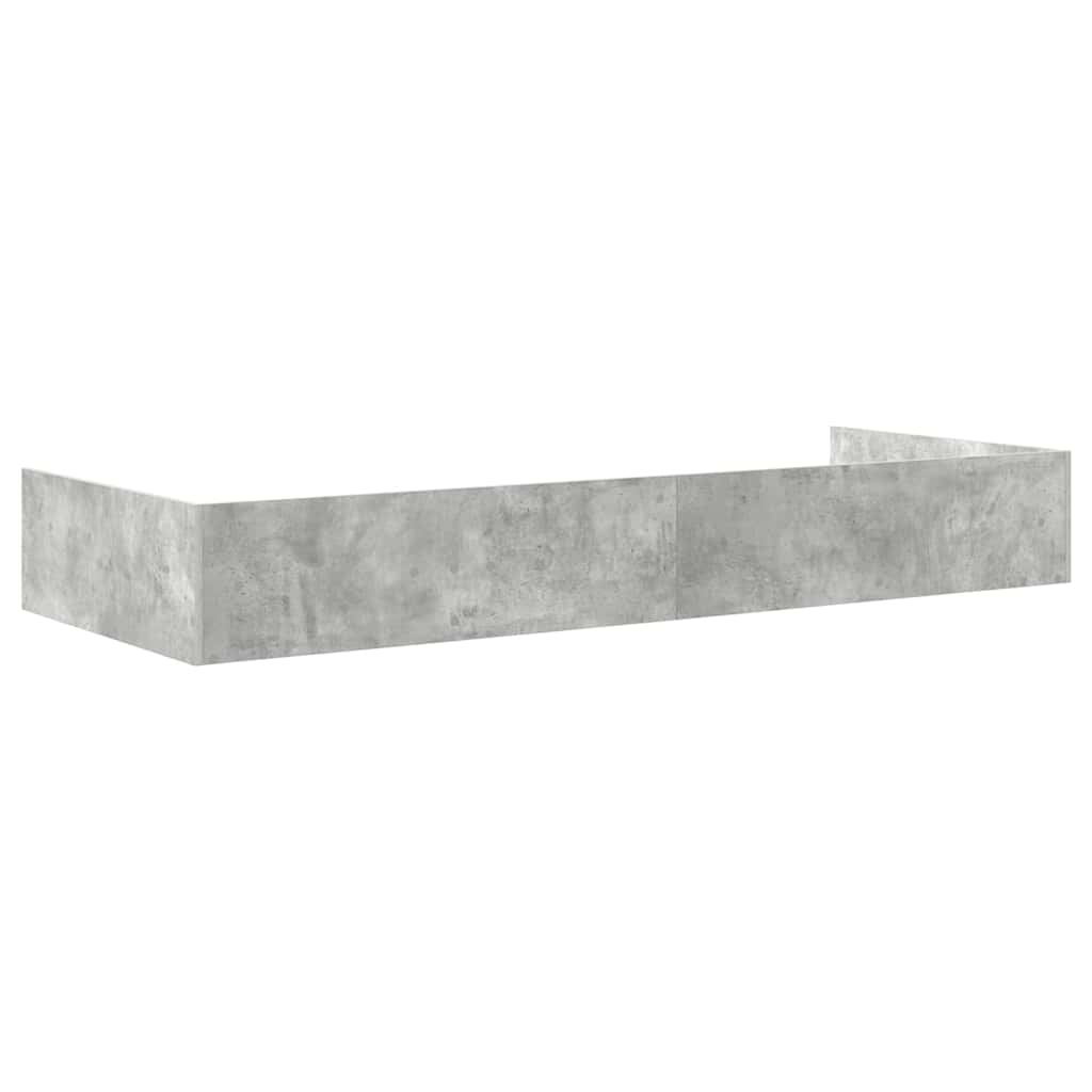 Struttura del letto con testiera Grigio cemento 98.5 x 200 cm | homemem39