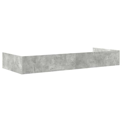 Struttura del letto con testiera Grigio cemento 98.5 x 200 cm | homemem39