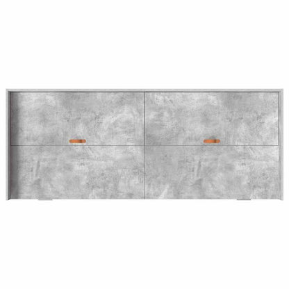 Struttura del letto con testiera Grigio cemento 100 x 200 cm