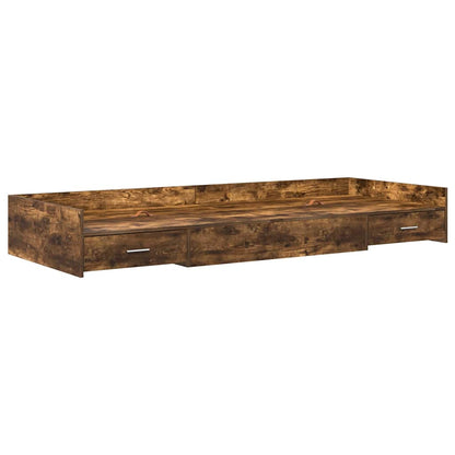 Struttura del letto Rovere fumé 98.5 x 200 cm Legno multistrato | homemem39