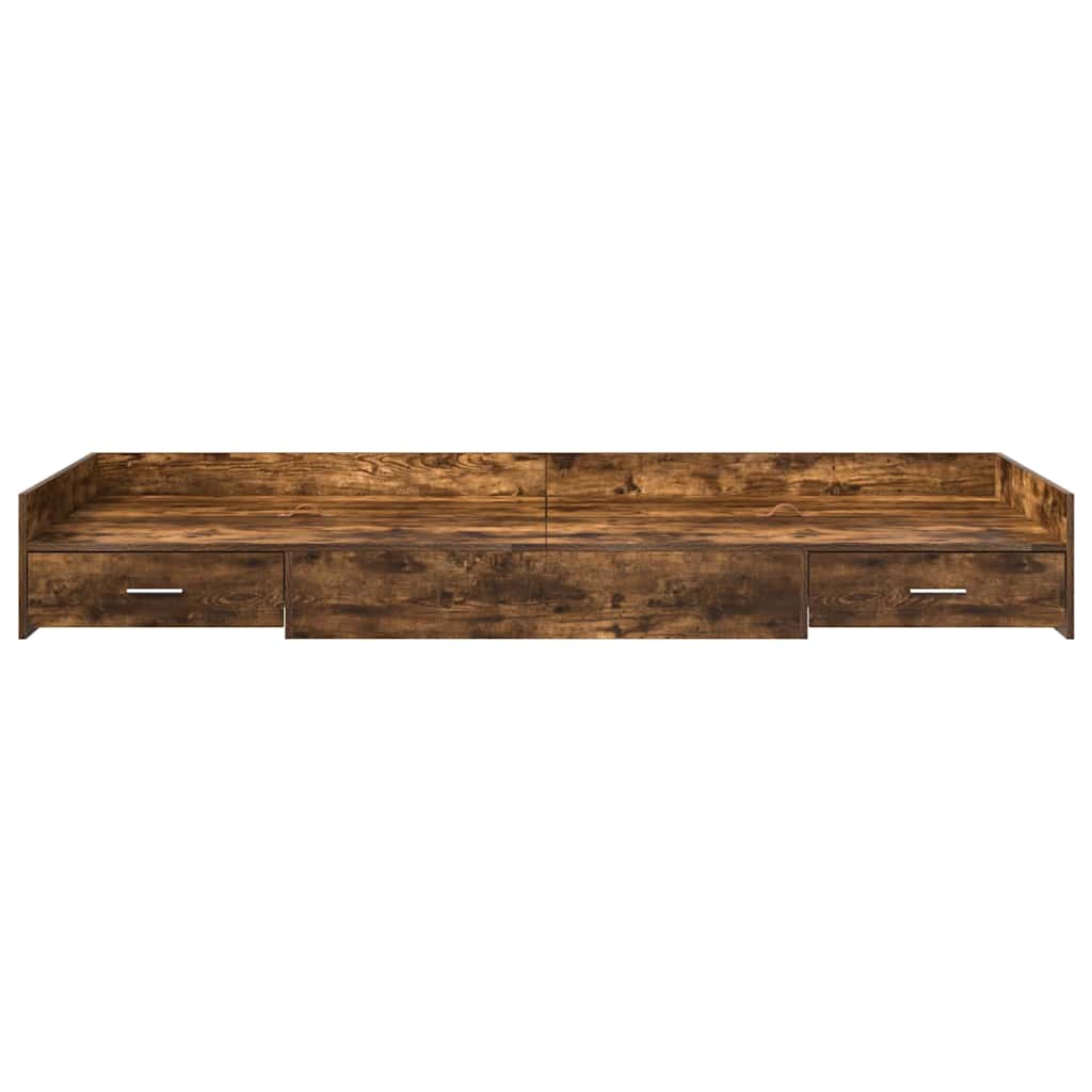 Struttura del letto Rovere fumé 98.5 x 200 cm Legno multistrato | homemem39
