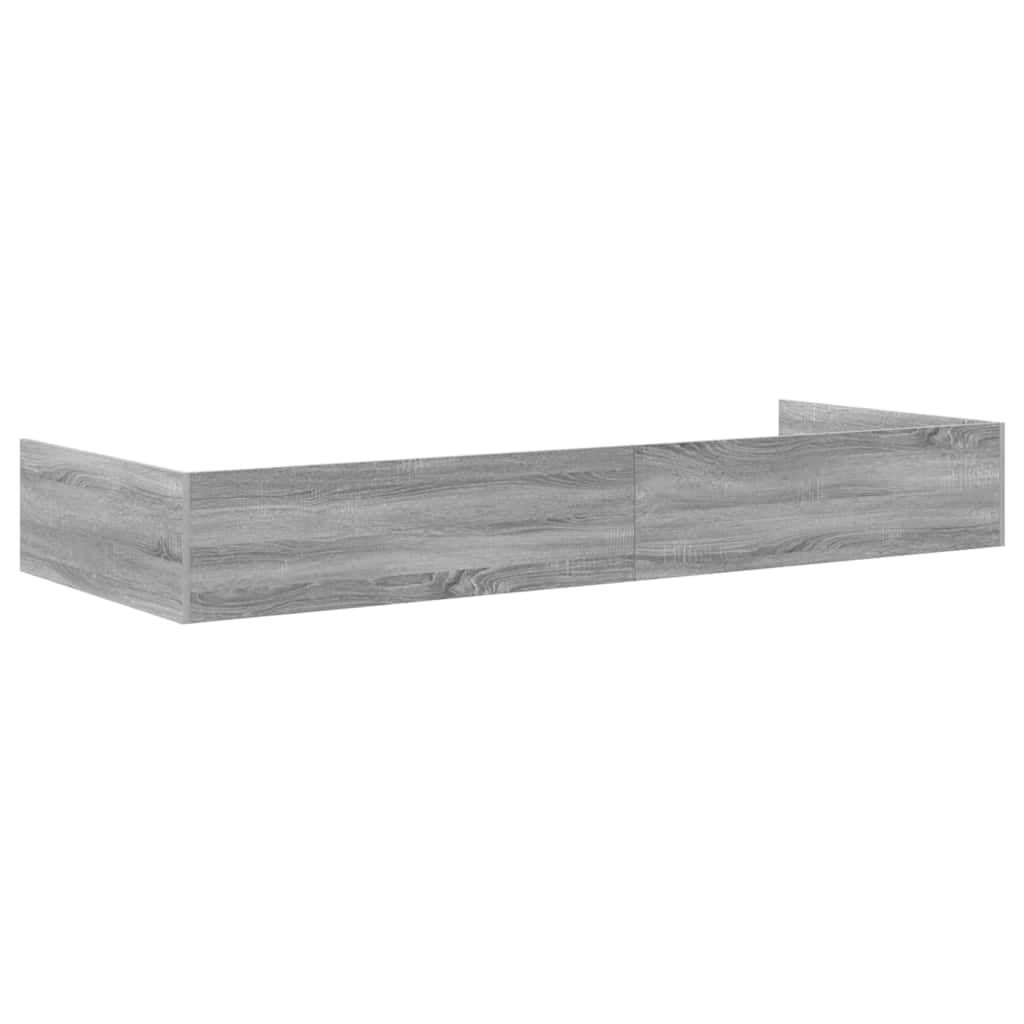 Struttura del letto con testiera Grigio Sonoma 98.5 x 200 cm | homemem39