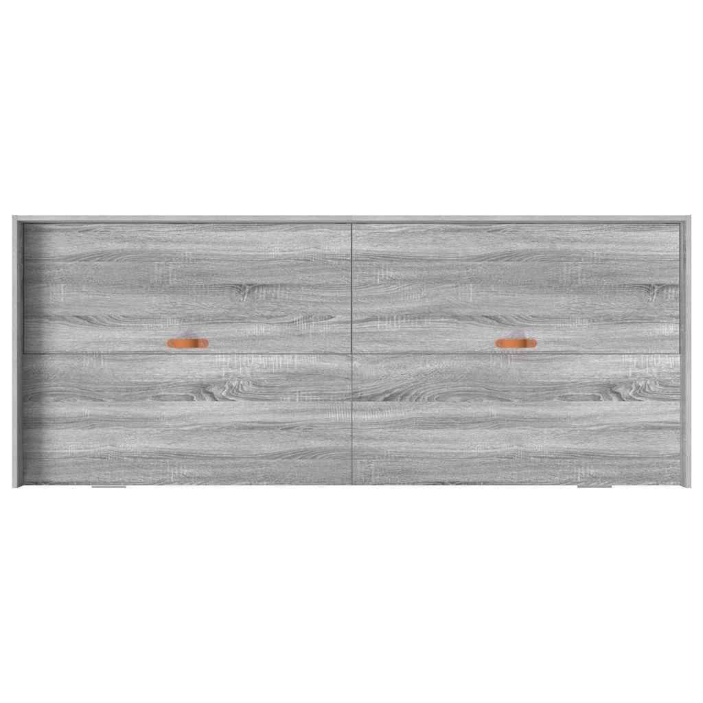 Struttura del letto con testiera Grigio Sonoma 98.5 x 200 cm | homemem39