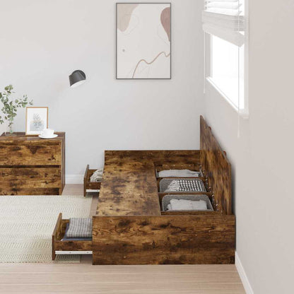 Struttura del letto con testiera Legno vecchio 98.5 x 200 cm | homemem39