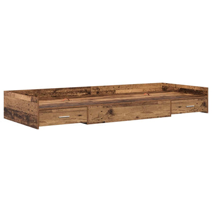 Struttura del letto con testiera Legno vecchio 98.5 x 200 cm | homemem39