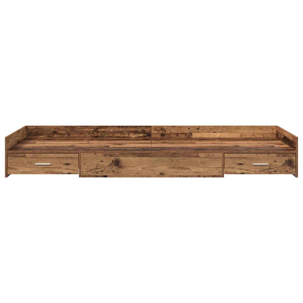 Struttura del letto con testiera Legno vecchio 98.5 x 200 cm | homemem39