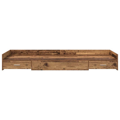 Struttura del letto con testiera Legno vecchio 98.5 x 200 cm | homemem39