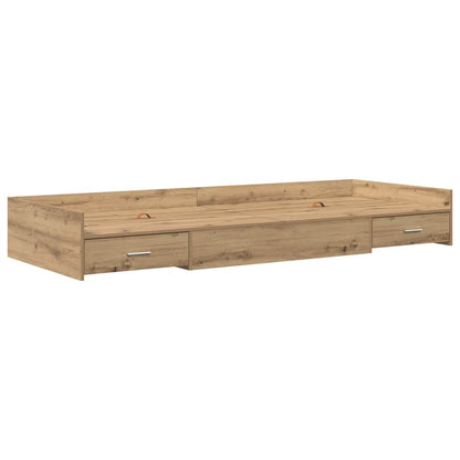 Struttura del letto Rovere artigianale 98.5 x 200 cm | homemem39