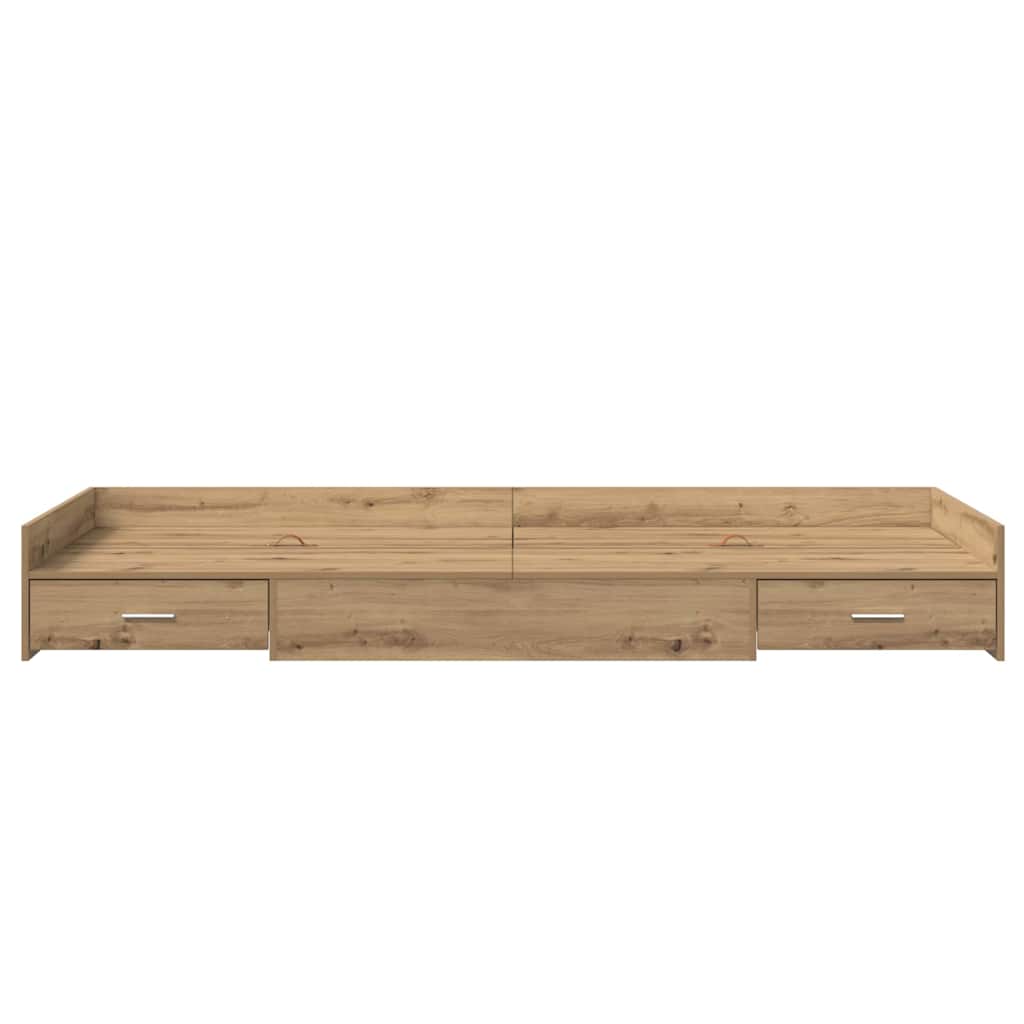 Struttura del letto Rovere artigianale 98.5 x 200 cm | homemem39