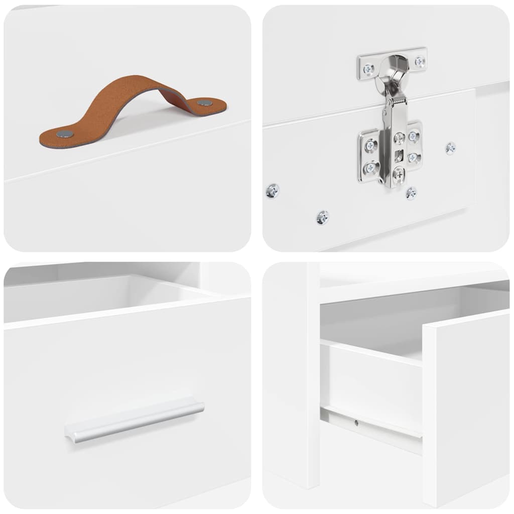 Struttura del letto Bianco 90 x 200 cm Legno multistrato | homemem39